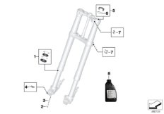 Service of telescopic forks