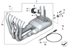 Manifold with front silencer