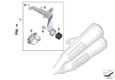 Einddemper zonder buddyseat frame