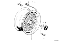 Ruota a disco in met. leggero