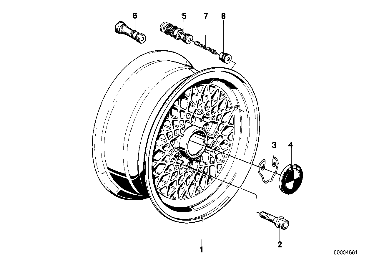 轻合金盘式轮辋