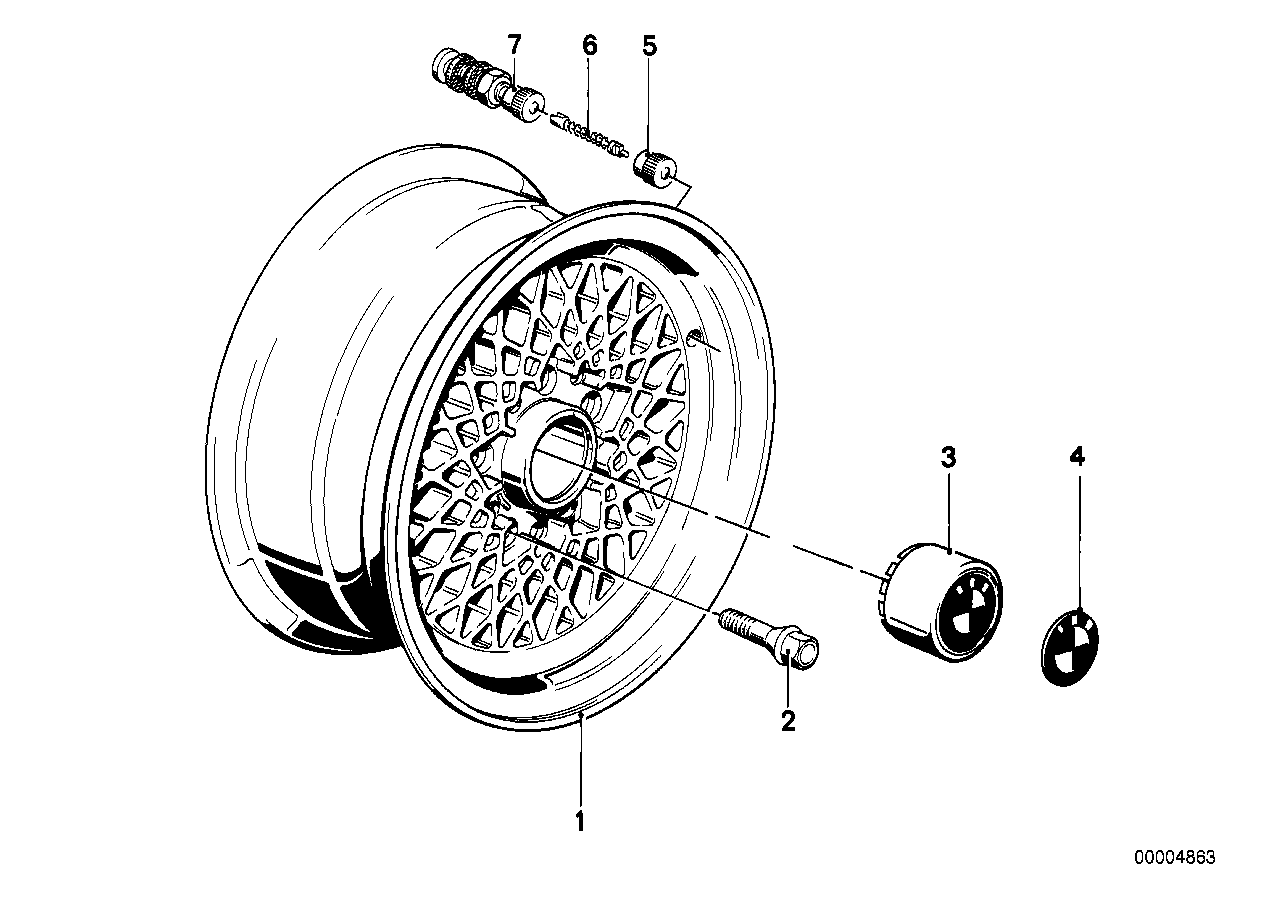 Light alloy rim