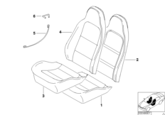 Asiento del. acolch. y tapiz. as. básico