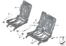 Telaio posteriore sedile