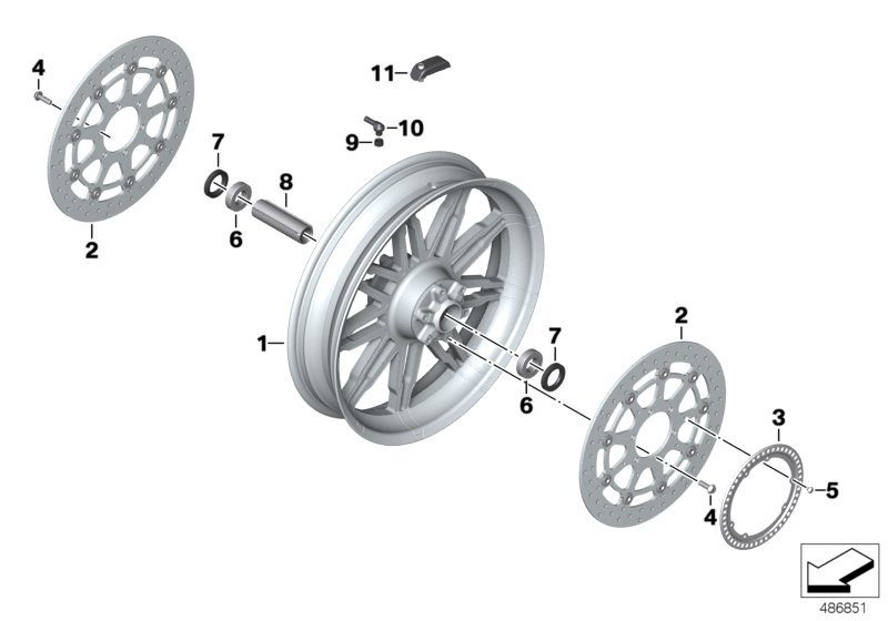 Roue forgée avant