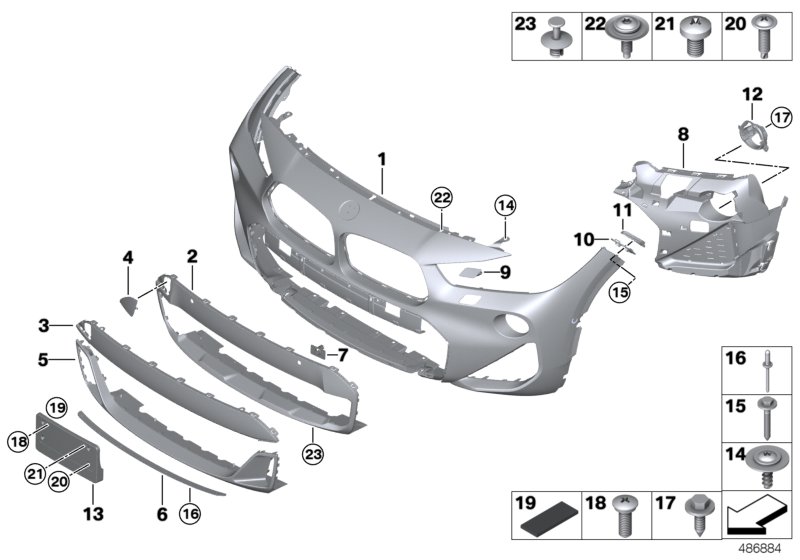 M trim panel, front