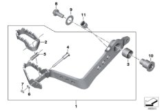 Pedal del freno ajustable