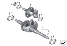 Crankshaft / counterbalance shaft