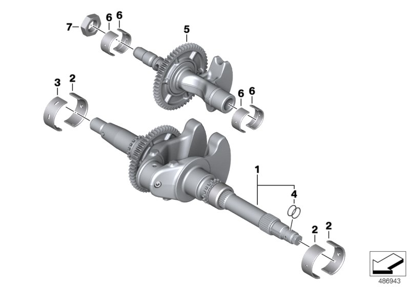 Crankshaft / counterbalance shaft