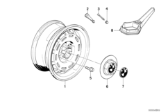 Light alloy rim