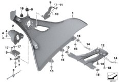 Faros adicionales moldura del radiador