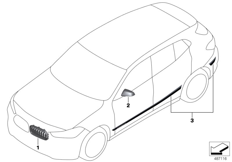 M Performance aerodinamik aksesuar parç.