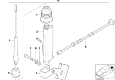 Extra set, korte staafantenne