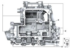 Cárter del motor atornillado