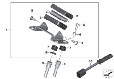 Mounting parts, BMW Motorrad Navigator