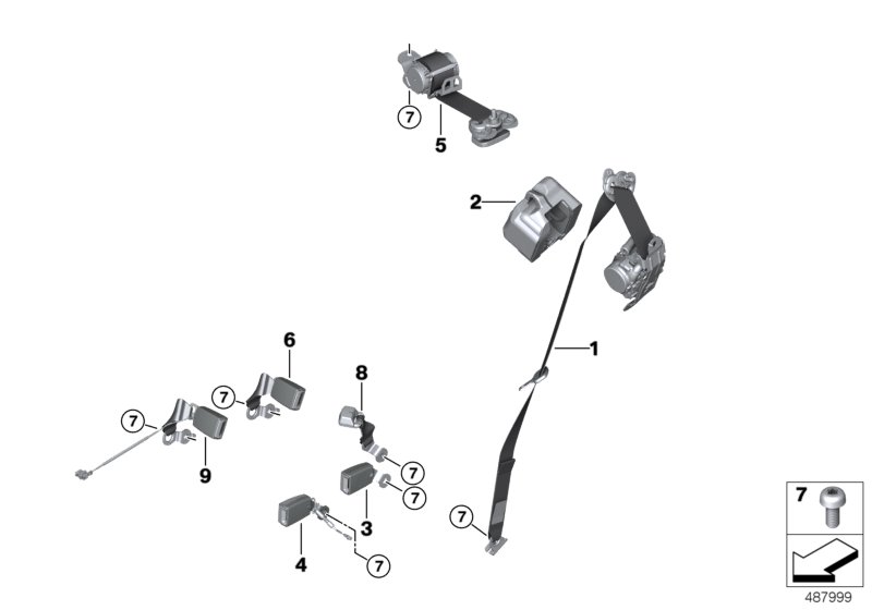 Veiligheidsriem achter