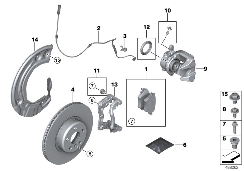 Front wheel brake