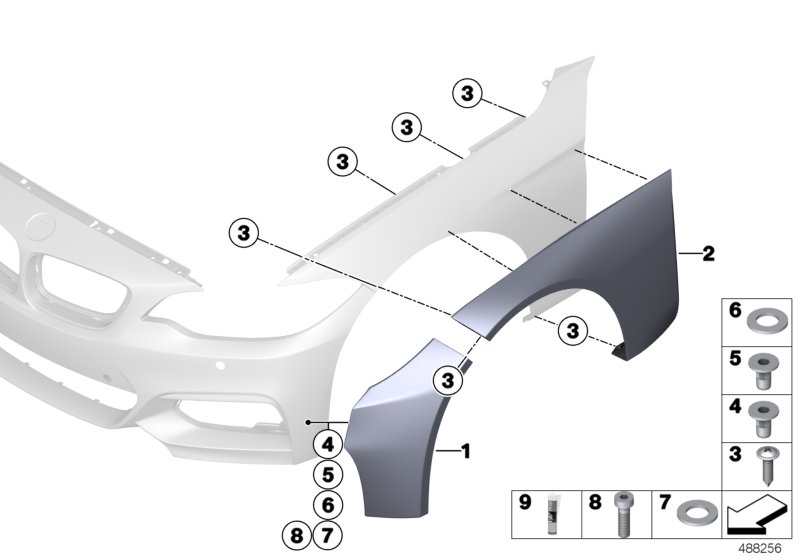 Extension front side panel