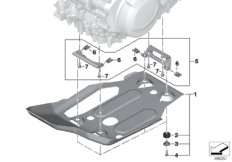 Motor bodembeschermplaat aluminium