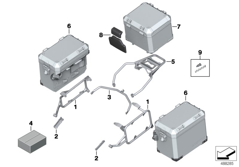 Bagagesysteem aluminium