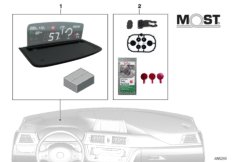 BMW head-up-skärm för fabriksnavigation