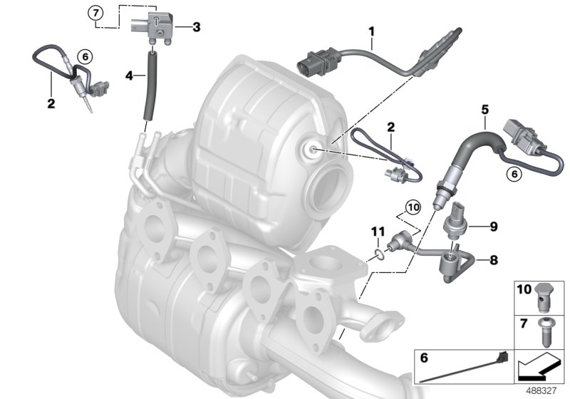 Dieselpartikelfiltersensorik/Anbauteile