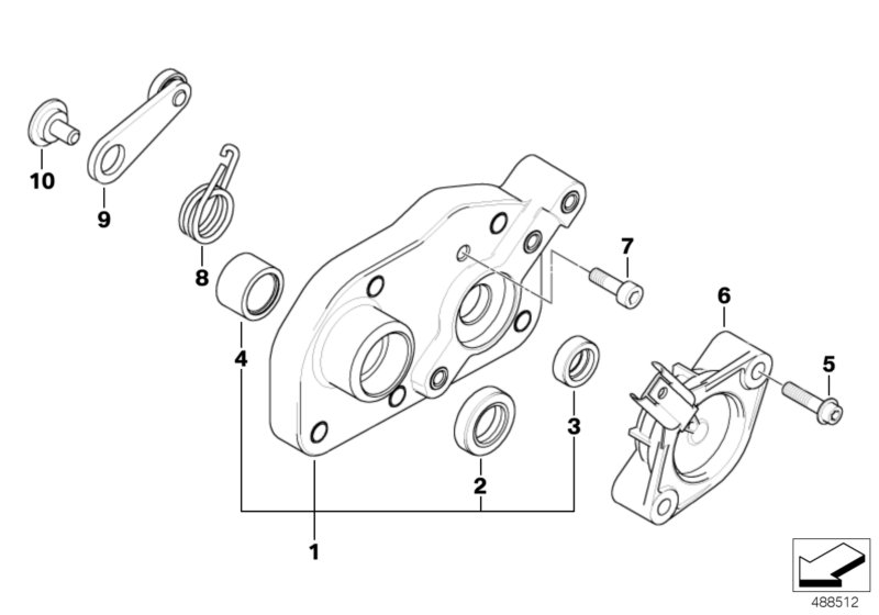 Shift control housing cover