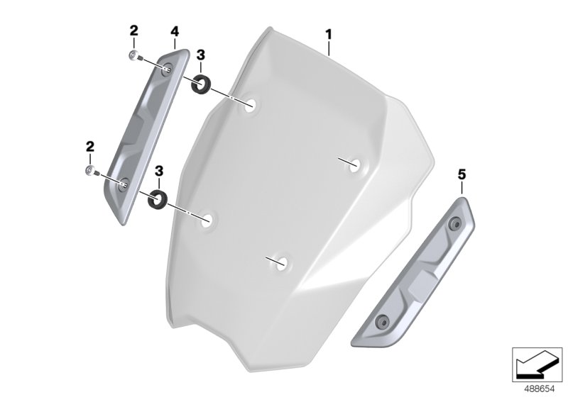 Windschild / Befestigung