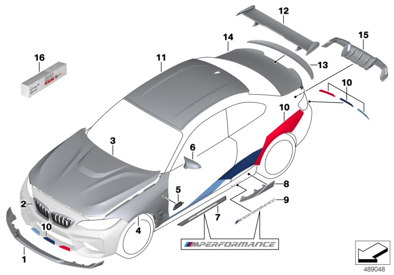 M Performance อุปกรณ์เสริมแอโรไดนามิกส์