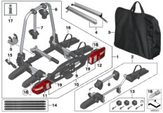 Supp. post. bicicletta Pro