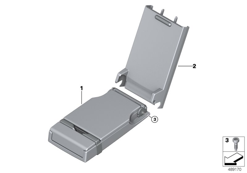 Asiento trasero, reposabrazos central