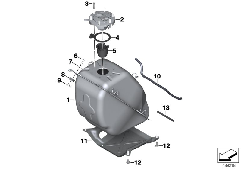 Benzinetank/aanbouwdelen