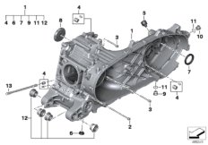 Pezzi montabili di carter del motore