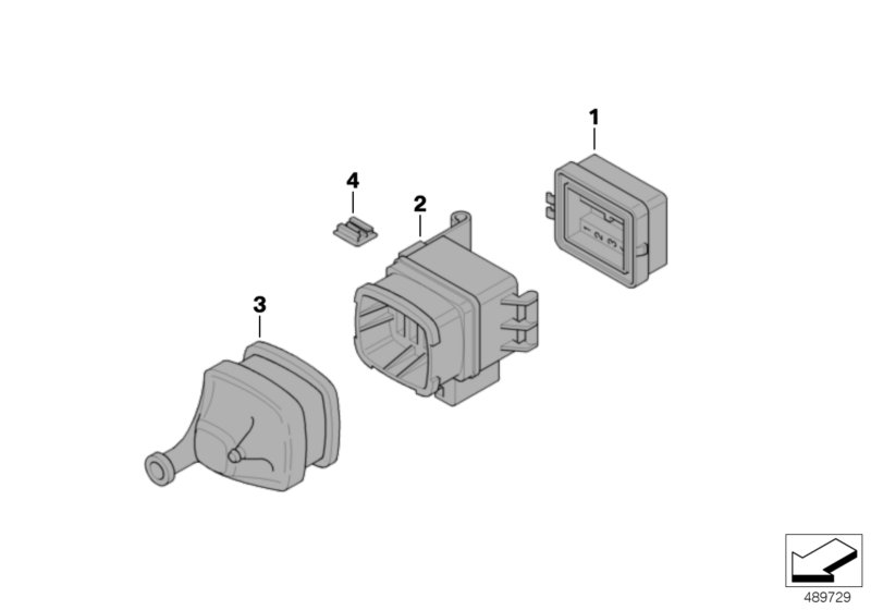 Single components for fuse housing