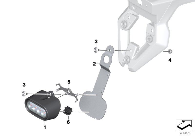 LED rear fog light