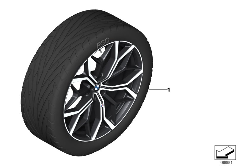 BMW lt.-al.wheel M Perf. Y-spoke 785M