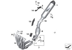 Enskilda delar HP Titan avgassystem