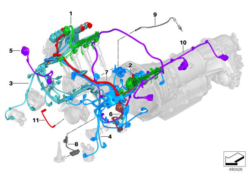 Engine wiring harness