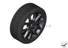 Winter wheel&tyre, loop spoke 494
