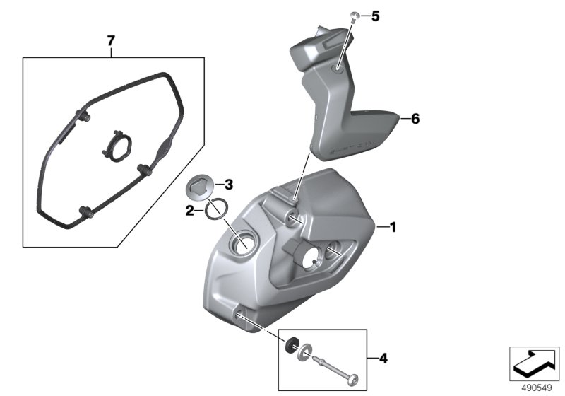 Zylinderkopfhaube/Anbauteile