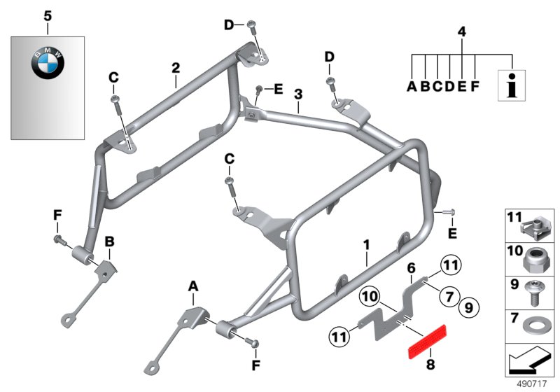 Set, Montaj parçaları-Çanta taşıyıcı