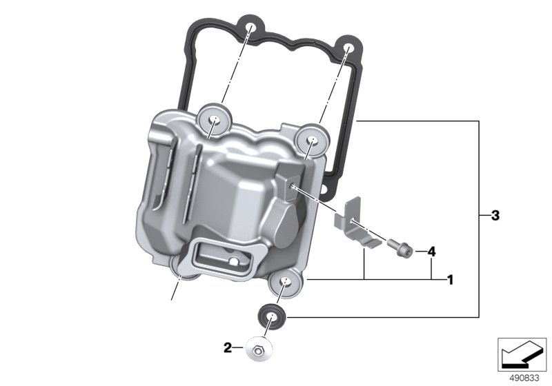 Cylinder head cover/Mounting parts