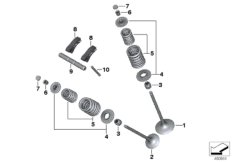 Timing gear - Intake valve/exhaust valve