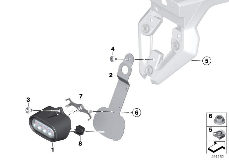 Luz trasera antiniebla LED