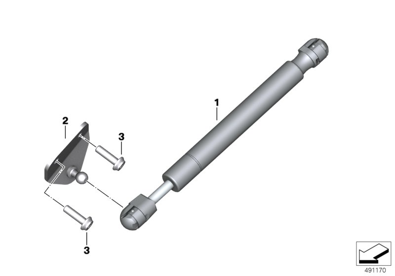 Gas pressurized spring