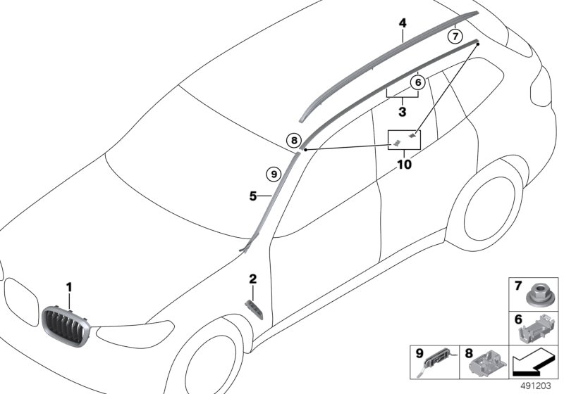 exterior trim / grille