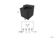 Fuel level indicator relay