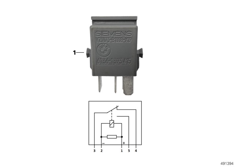 Minirelay, change-over contact, grey