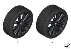 Winter wheel&tyre M double spoke 786M