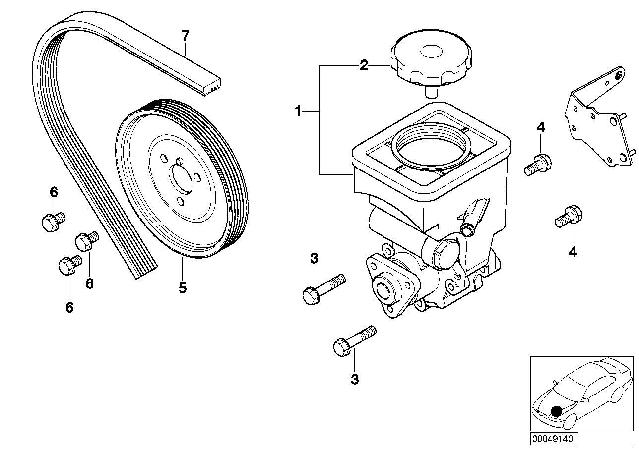 Pompe de servo-direction